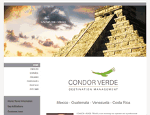 Tablet Screenshot of condorverdetravel.com
